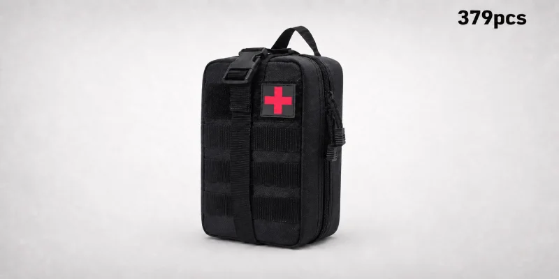 Tactical IFAK trauma first aid kit: rugged red
