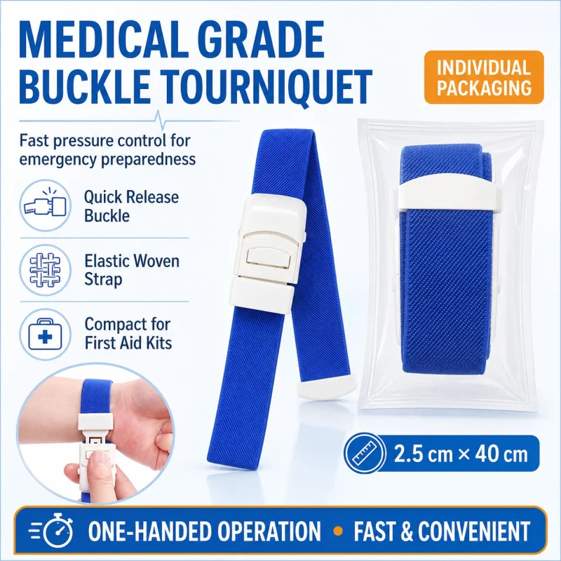 Tactical IFAK trauma first aid kit: rugged red