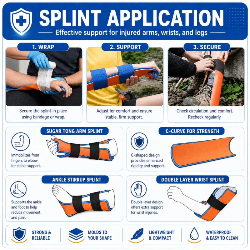 Tactical IFAK trauma first aid kit: rugged red