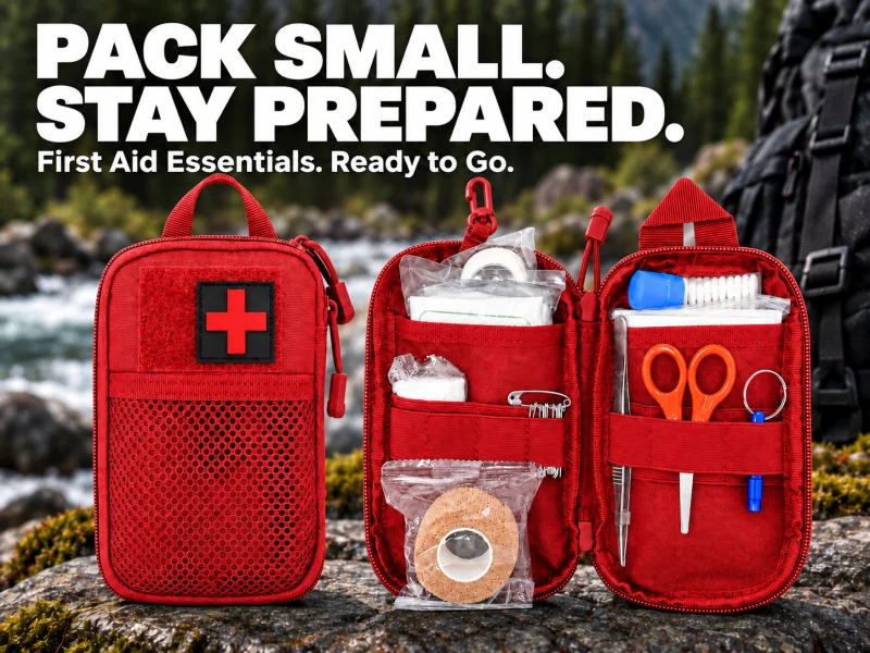 PACK SMALL. STAY PREPARED